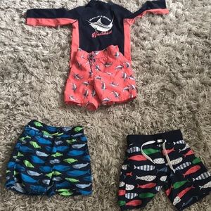 Janie and jack bathing suits( sold all together)